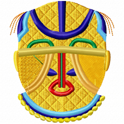 African Masks Embroidery Design 2 African Masks Embroidery Design 2